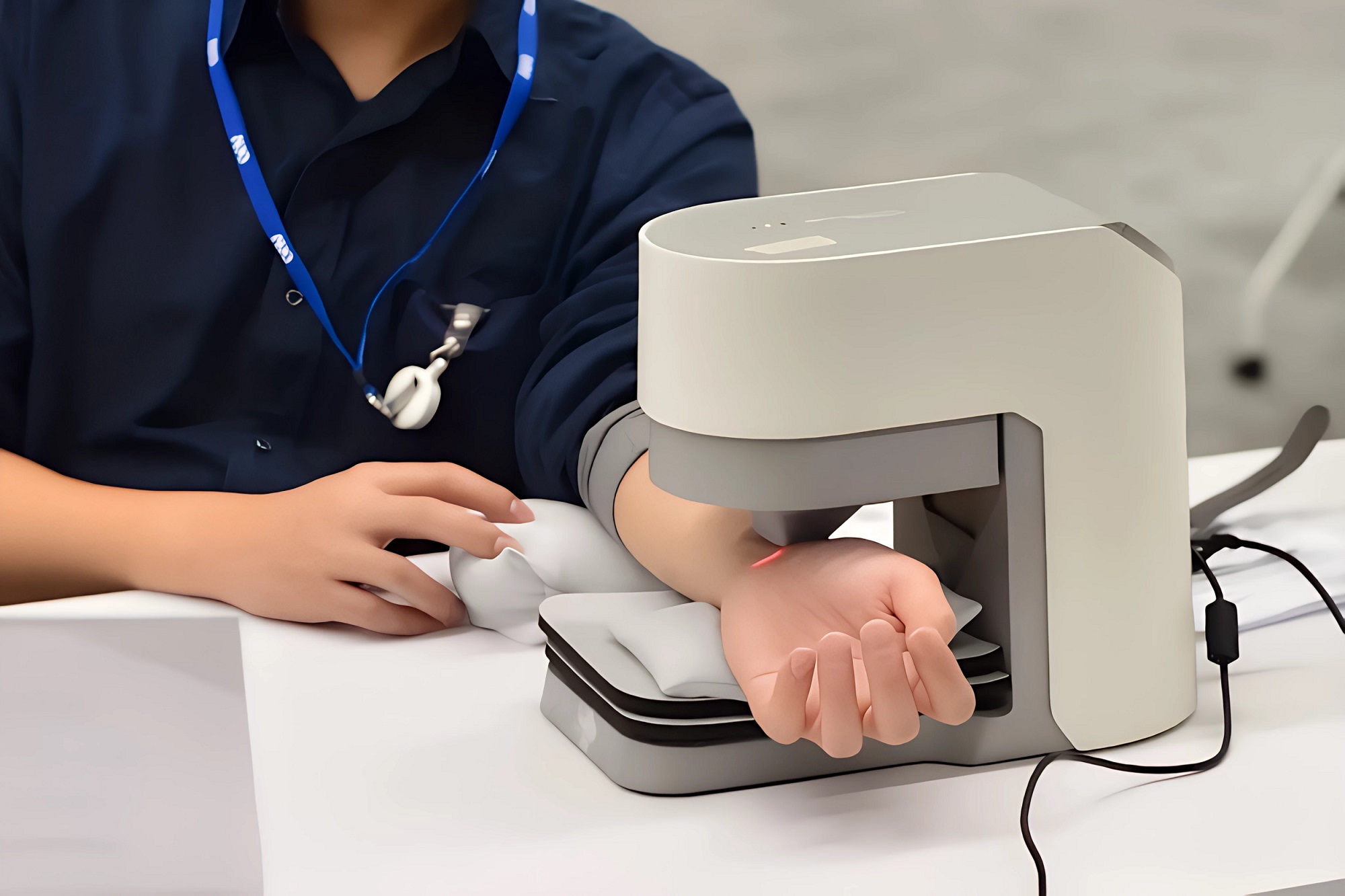 AG旗舰厅 (中国大陆) 耘康中醫數位化檢測解決方案之脈象檢測系統採用高靈敏多點式壓力感測器，可真實還原「寸、關、尺」三部脈象量測結果